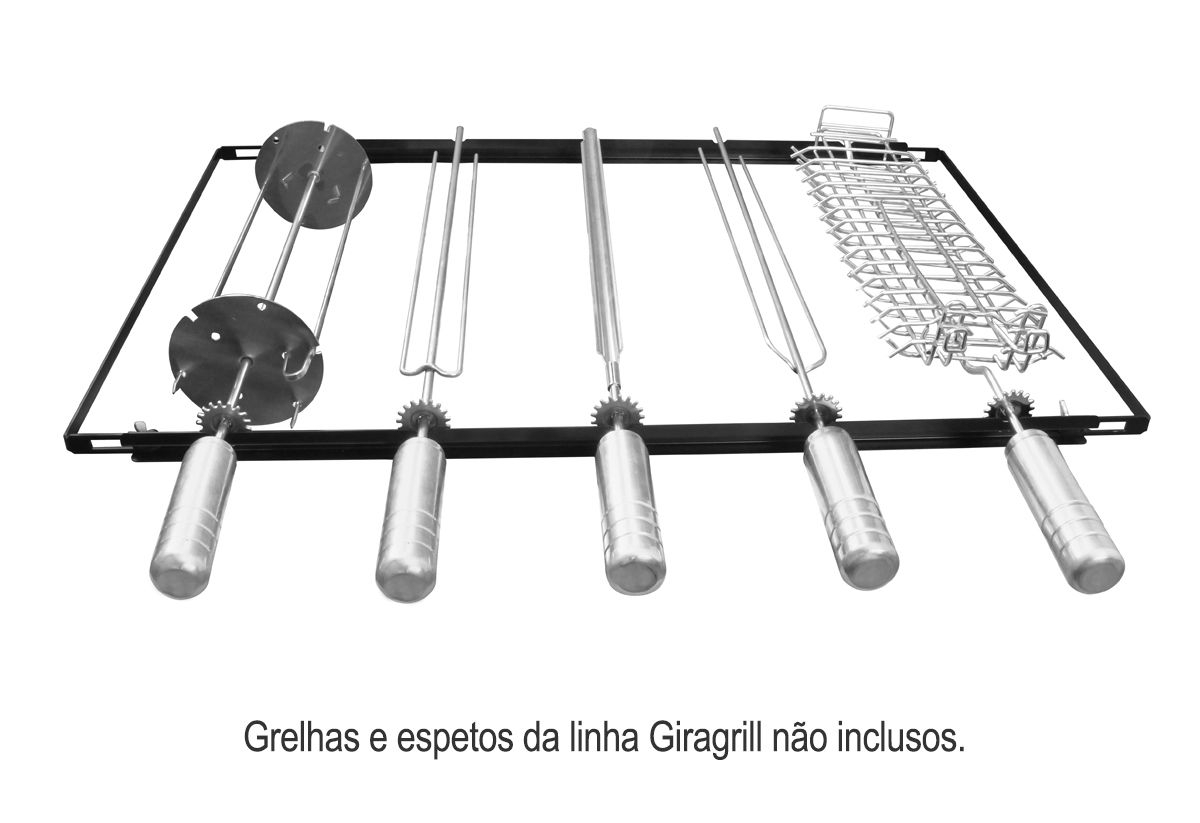 Giragrill Kit Suporte Pm-5 Para Churrasqueira